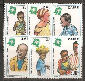 Zaire SC  921-6  Mint, Never Hinged