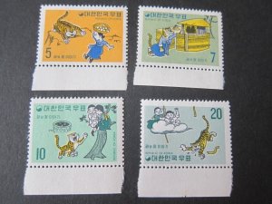 Korea 1969 Sc 672-75 set MNH