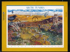 USPS 2003 SOUVENIR PAGE 37c ARCTIC TUNDRA #3802