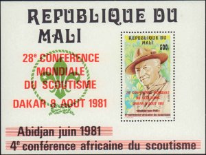 Mali #429-432, Complete Set(4), 1981, Scouts, Never Hinged