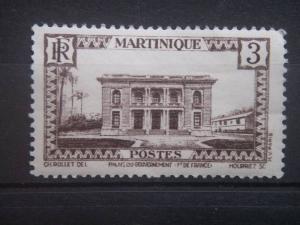 MARTINIQUE, 1940, used 3c, Government Palace Scott 135