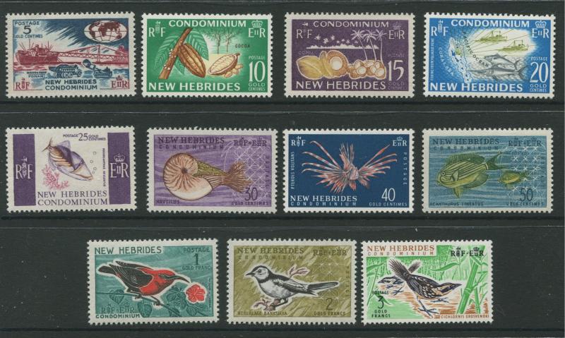 New Hebrides British - Scott 96 -106 -Definitive Issue - 1963 - MNH - Set of 11