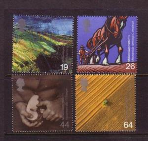 Great Britain Sc 1871-4 1999 Farmers stamp set mint NH