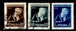 Poland Stamp #644-646 USED VF SET OF 3