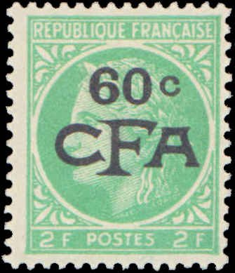 French Reunion #271, Incomplete Set, 1949, Hinged