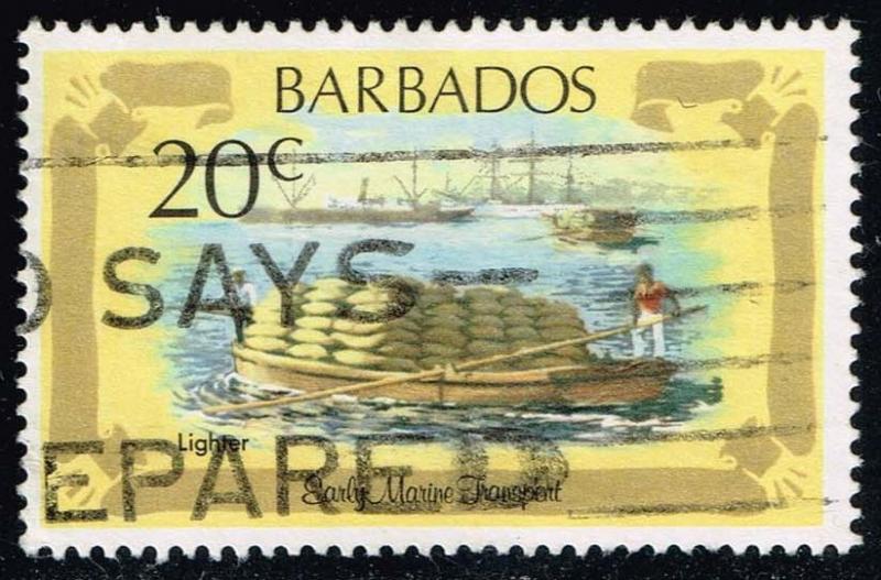 Barbados #577 Lighter; Used (0.25)