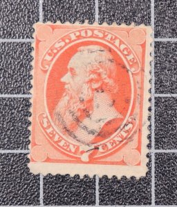 Scott 149 - 7 Cents Stanton Banknote - Nice Stamp - Used - SCV - $100.00