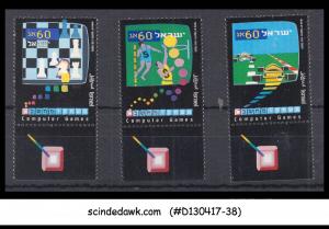 ISRAEL - 1990 COMPUTER GAMES - 3V - MINT NH