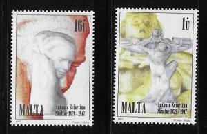 Malta 1997 Antonio Sciortino Sculptor Sc 917-918 MNH A1074