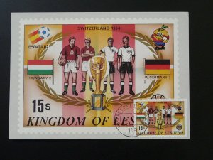 football world cup Switzerland 1954 maximum card Lesotho (Hungary vs Germany )