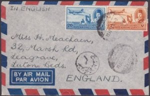 EGYPT 1950 cover Alexandria to UK - airmail.................................x578