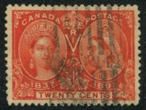 Canada SC# 59 (SG# 133) Victoria Jubilee 20c canceled