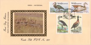 Venda - 1987 Waterfowl Silk FDC SG 151-154