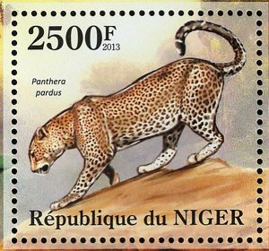 Leopards and Lions Stamp Panthera Leo Panthera Pardus S/S MNH #2139 / Bl.167