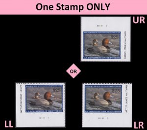 US RW89 Migratory Birds Redhead Duck $25 plate single MNH 2022-2023