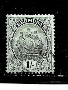 Bermuda Stamp- Scott # 92/A11-1sh-Canc/LH-1927-OG