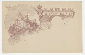 Postal stationery Mozambique 1898 Centenary from India - Castello da Pena