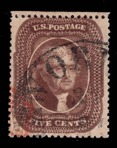 MOMEN: US STAMPS #30A USED VF+ PF CERT LOT #89544