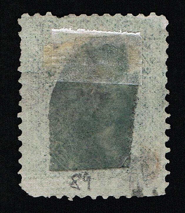 AFFORDABLE GENUINE SCOTT #89 USED 1868 GREEN CLEAR E-GRILL CORK CANCEL