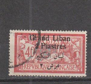 Lebanon  Scott#  33  Used  (1924 Surcharged)