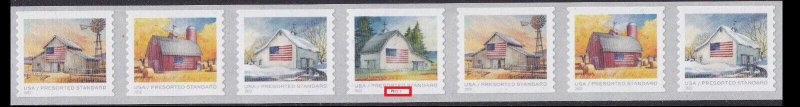 2022 US Stamp -  Flags on Barns - PNC 7 - Scott# 5684-5687 3K/10K COIL# 