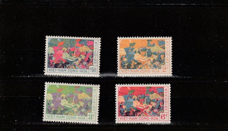 Vietnam  Scott#  108-111  MNH  (1959 Trung Sisters)