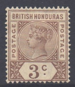 Br Honduras Scott 40 - SG53, 1891 Victoria 3c MH*