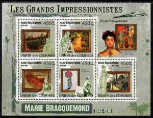 Comoro Islands 2009 The Impressionists - Marie Bracquemon...