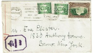 Southern Rhodesia 1944 Bulawayo machine cancel on cover to the U.S., censored