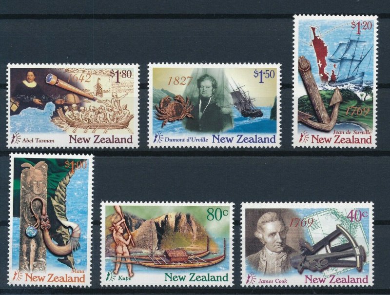 [I347] New-Zealand 1997 Boats good set of stamps very fine MNH 