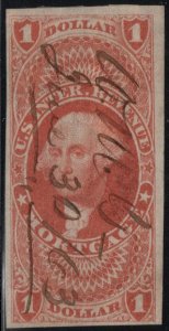 MALACK R73a VF, Mortgage, nice cancel, Nice color! c2573