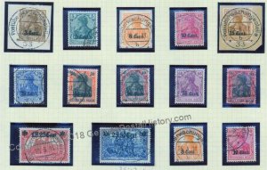 Germany WWI Belgium West Occupation Mi1-12 Complete Set Used 93161