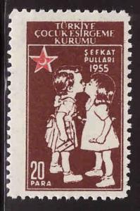 TURKEY Scott RA171 MH* red crescent child wilfare stamp