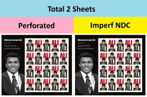 US 6051b 6051c Muhammad Ali F imperf NDC sheet set 2 MNH 2026 after Jan 31