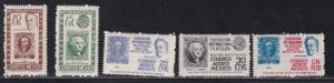 Mexico # 826-827, C167-169, New York Philatelic Exposition, NH, 1/2 Cat.