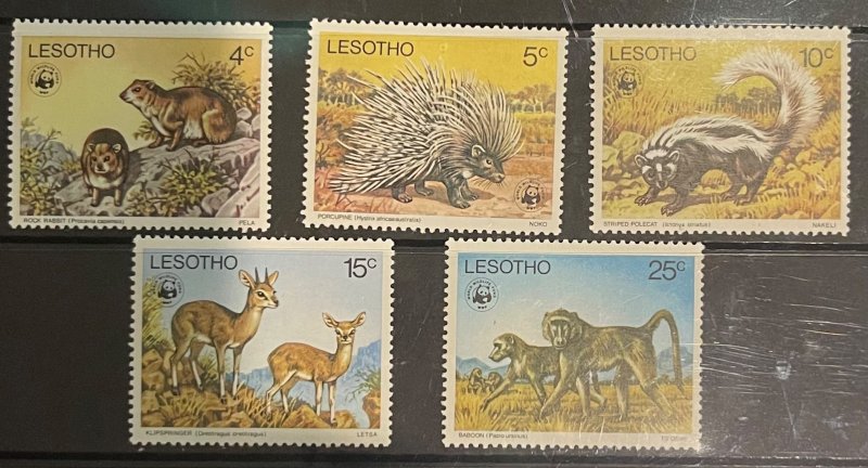 Lesotho, 1977, SC 228-232, MNH Set