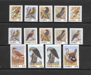 BIRDS - ZAMBIA #527-40   MNH