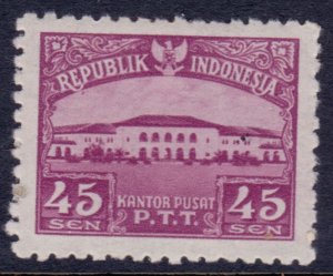 Indonesia, 1951, General Post Office - Bandung, 45s, used**