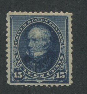 1890 US Stamp #227 15c Mint Hinged F/VF Original Gum Catalogue Value $180