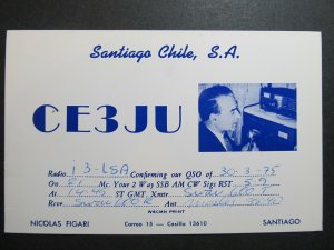 4336 Amateur Radio QSL Card Santiago Chile