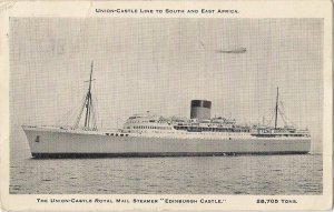 1949 SOUTHAMPTON PAQUEBOT POSTED AT SEA South Africa RMS EDINBURGH CASTLE