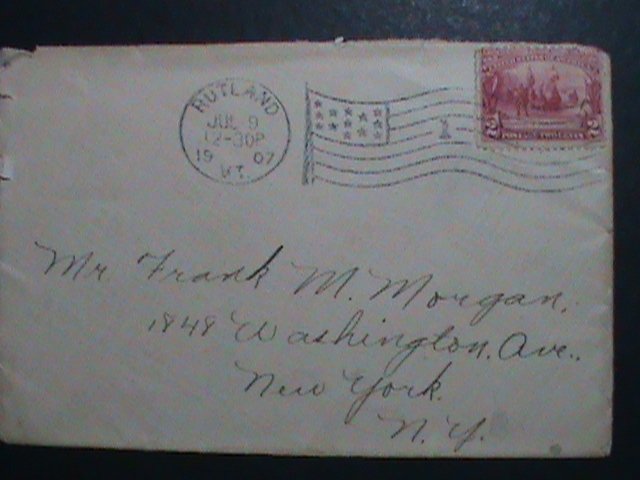 ​UNITED STATES-1907 SC#329 OVER 116 YEARS OLD-FOUNDING OF JAMES TOWN COVER VF