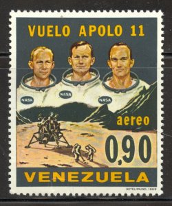 Venezuela Scott C1019 MNHOG - 1969 Apollo 11 Moon Landing - SCV $1.75