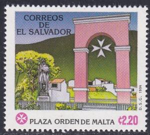 El Salvador # 1374, Soverign Order of Malta, NH, 1/2 Cat.