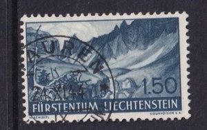 Liechtenstein  #150  used   1938  Alpine view 1.50fr