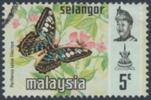 Selangor  Malaya  SC#  130b Used  Butterflies  see details & scans