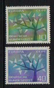Germany #852-853  MNH  1962   Europa