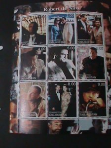 TAJIKISTAN- 2000-ROBERT DE NIRO-20 CENTURY BEST MOVIE STAR- MNH SHEET-VF