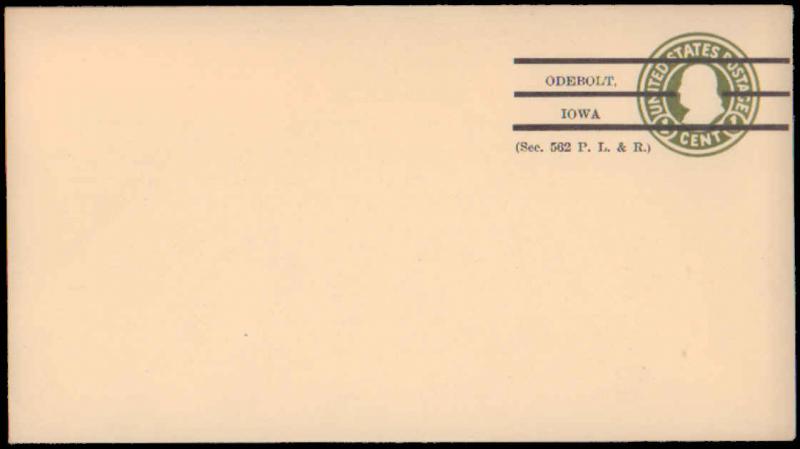 United States, Iowa, United States Postal Stationary