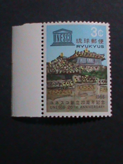 ​RYUKYU-1966 SC #147 TILE ROOFED HOUSE -UNESCO LOCO -MNH VERY FINE